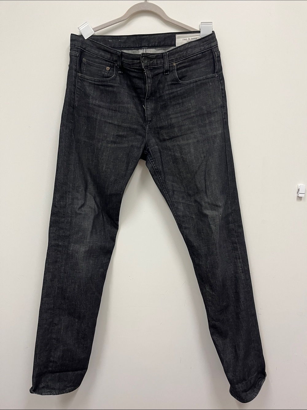 rag & bone Men's Slim Straight Black Jeans size 34
